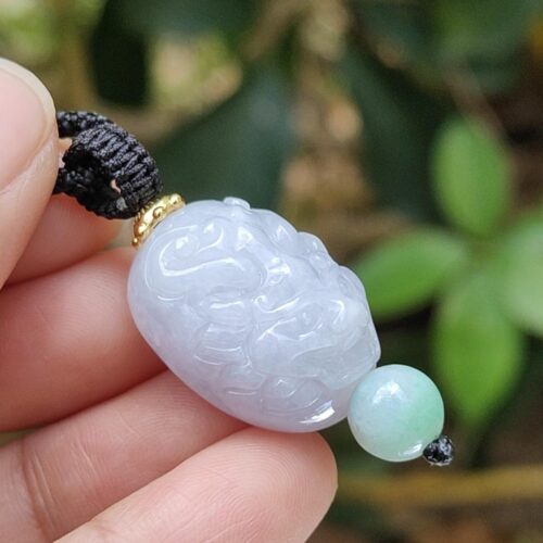 Fire Spirit Natural Type A Jadeite Pendant - location: Jalan Meragi Park Simei Playground - Y.P.Q certified testing - approved 1
