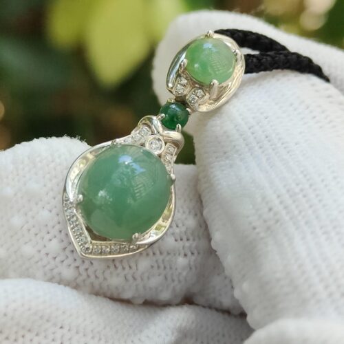 Wood & Water Jadeite Career Pendant - Location: Jalan Meragi Park - Y.P.Q certified quality testing - approved 6