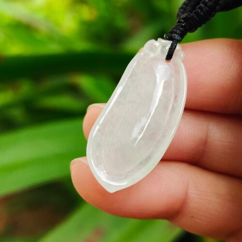 Natural Type A Fugua Jadeite Pendant - location: Jalan Meragi Road - Simei Park - Y.P.Q certified testing - approved 2