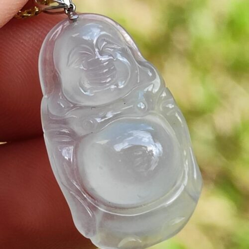 Icy Translucent Jadeite Pendant - Location: Jalan Meragi Park - Y.P.Q certified quality testing - approved 9