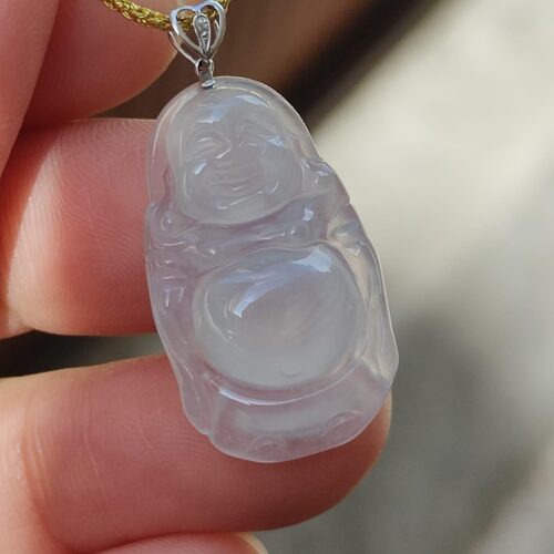 Icy Translucent Jadeite Pendant - Location: Jalan Meragi Park - Y.P.Q certified quality testing - approved 7