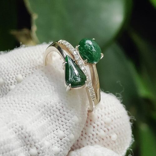 Water Element Jade Ring - locations: Jalan Meragi Park Simei HDB Playground - Y.P.Q quality certified testing - approved 7