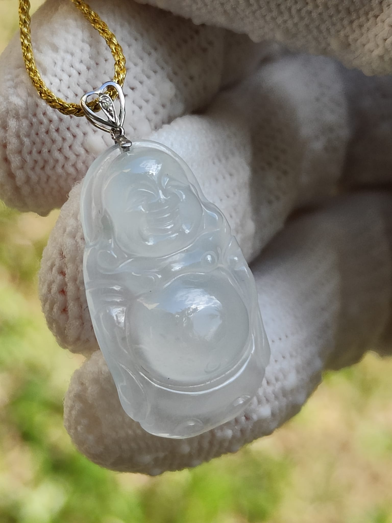 Icy Translucent Jadeite Pendant