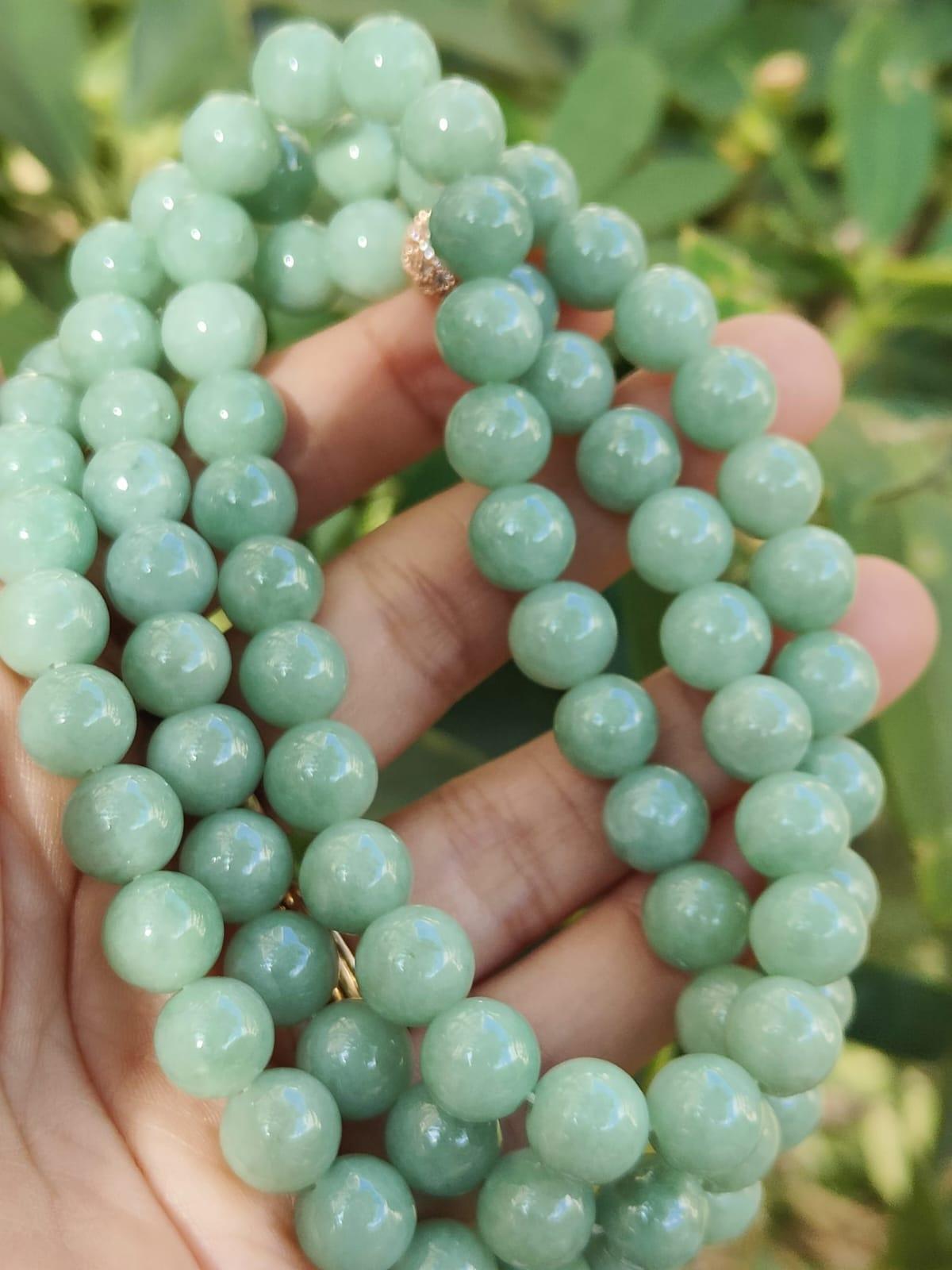 Wood Element Natural Jade Necklace