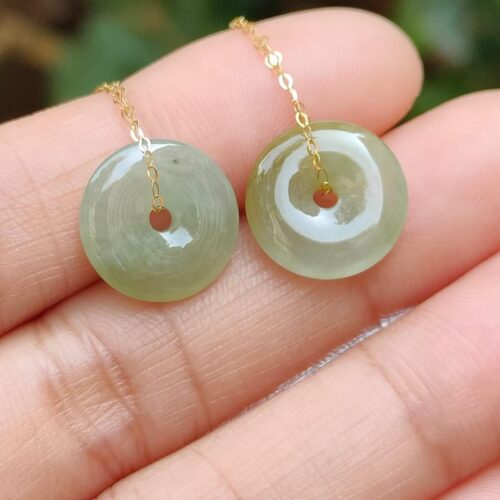 Wood Energy Jade Earrings - location: Jalan Meragi Park Simei Playground - Y.P.Q certified testing - approved 3