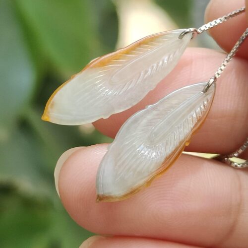 Metal Energy Feather Earrings - Location: Jalan Meragi Park Simei Estate - Y.P.Q certified testing - approved 4