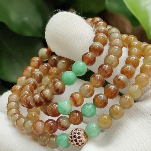 Earth Element Jadeite Necklace - Location: Jalan Meragi Park Simei Estate - Y.P.Q certified testing - Approved 5