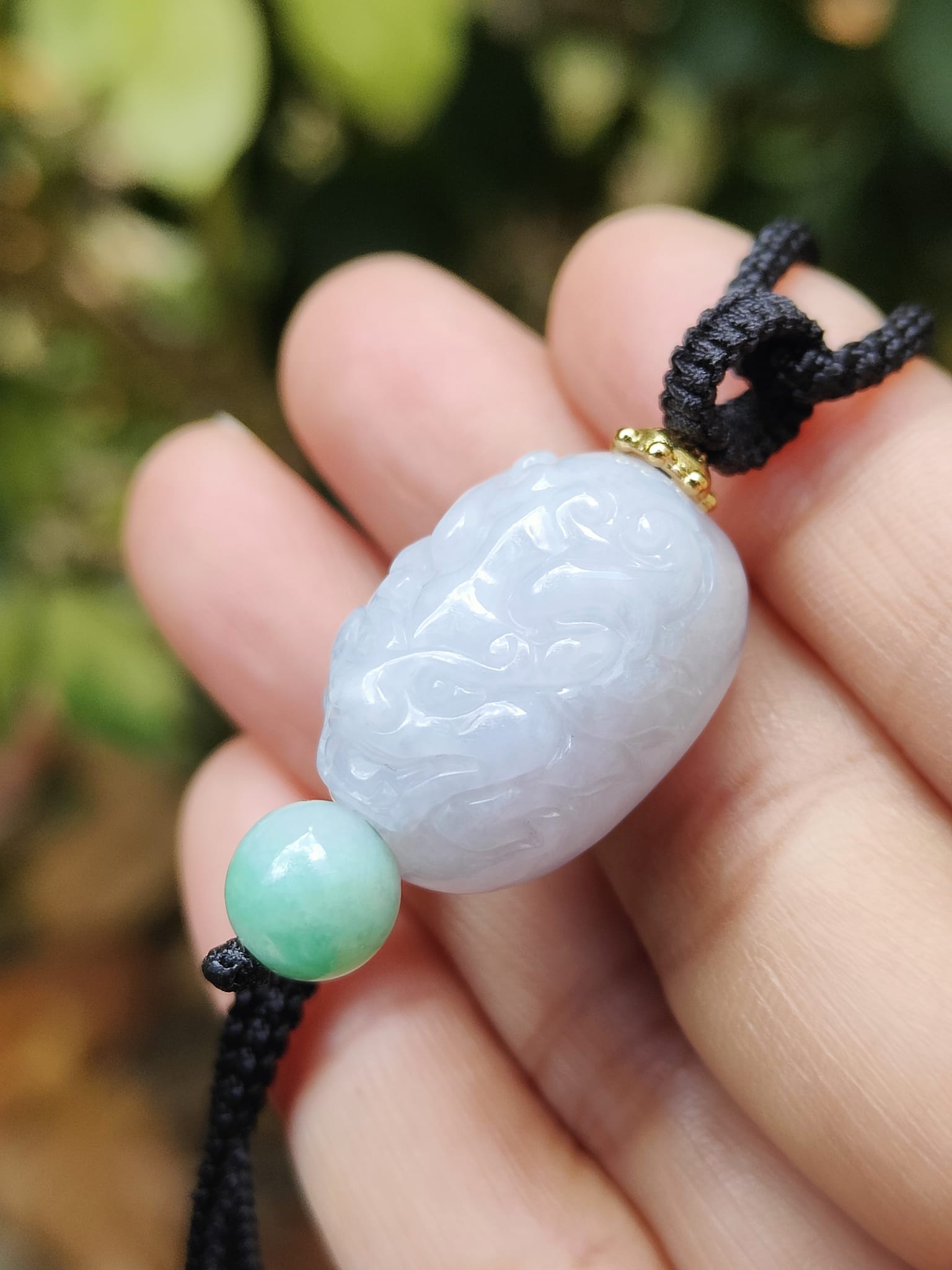 Fire Spirit Natural Type A Jadeite Pendant