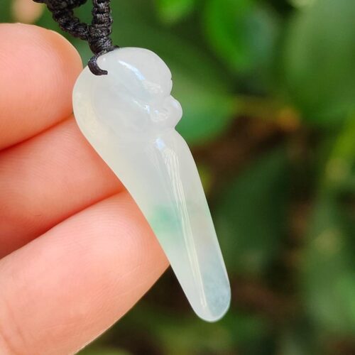 Natural Type A Ice Jade Dragon Pendant - Location Jalan Meragi Park Singapore - Y.P.Q certified quality testing - Approved 6