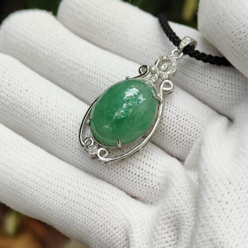 Wood Element Jade Pendant - location: Jalan Meragi Park Simei Playground - Y.P.Q certified testing - approved 5