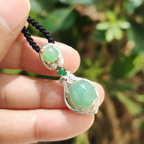 Wood & Water Jadeite Career Pendant - Location: Jalan Meragi Park - Y.P.Q certified testing - approved 1