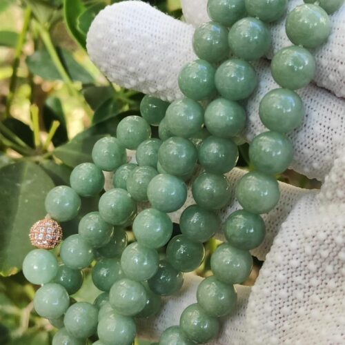 Wood Element Natural Jade Necklace - Location: Jalan Meragi Park Simei Playground - Y.P.Q Certified testing - approved 3