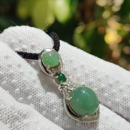 Wood & Water Jadeite Career Pendant - Location: Jalan Meragi Park - Y.P.Q certified quality testing - approved 7