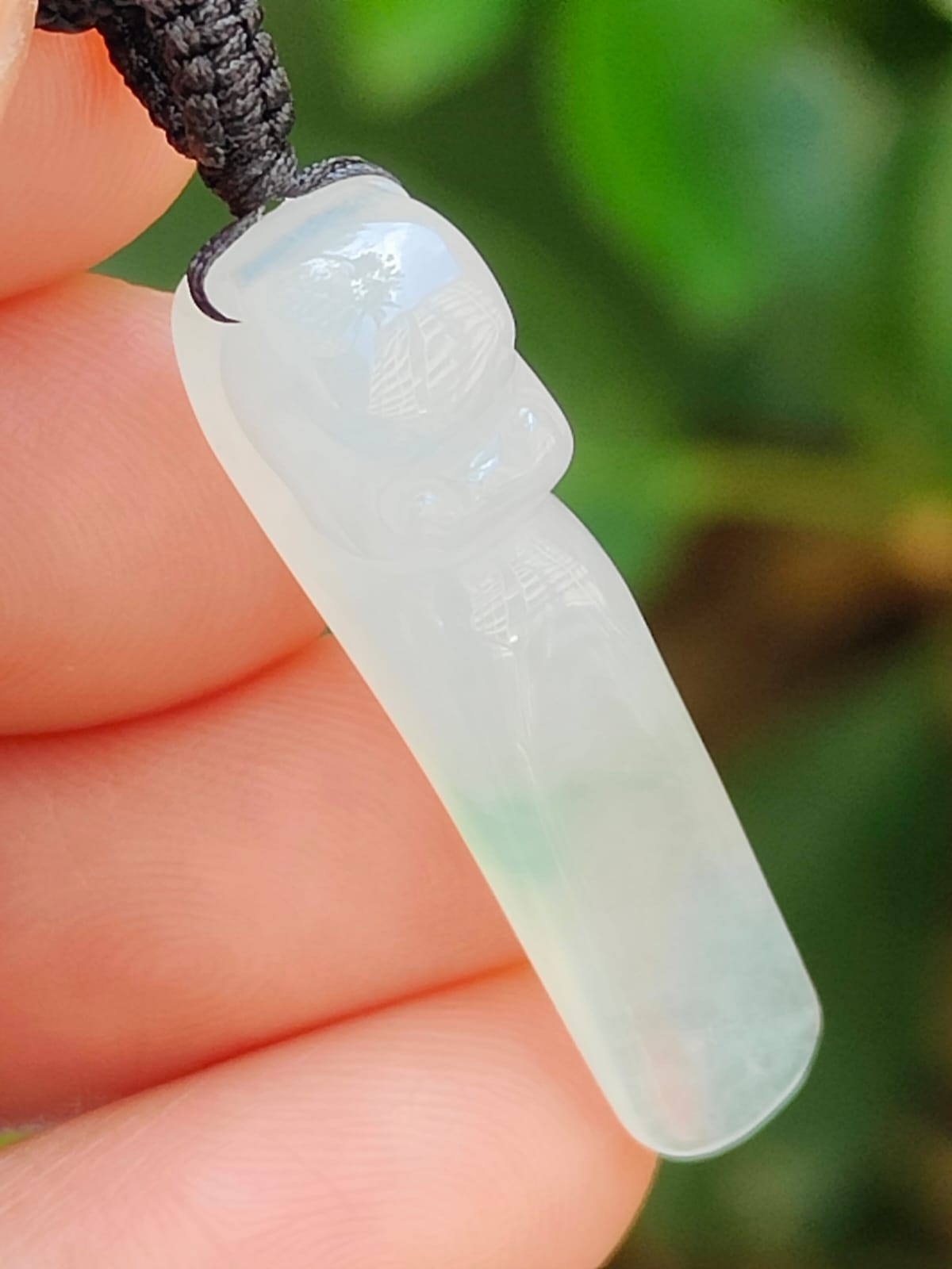 Natural Type A Ice Jade Dragon Pendant