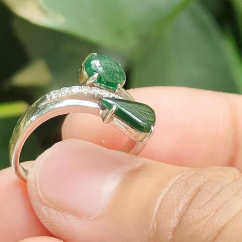 Water Element Jade Ring - locations: Jalan Meragi Park Simei HDB Playground - Y.P.Q quality certified testing - approved 8