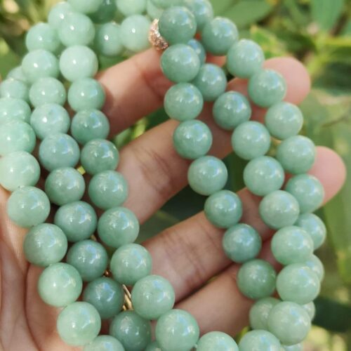 Wood Element Natural Jade Necklace - Location: Jalan Meragi Park Simei Playground - Y.P.Q Certified testing - approved 5