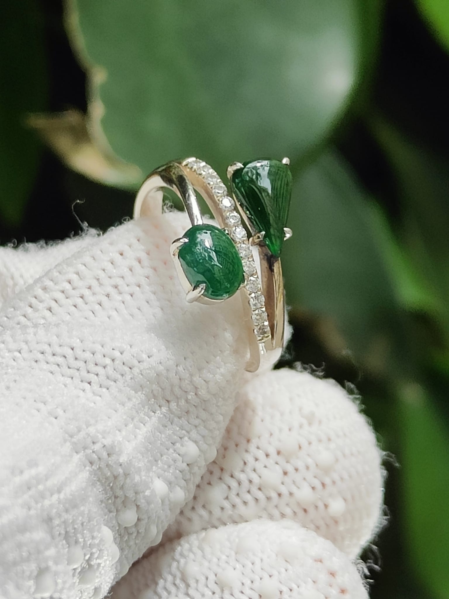 Water Element Jade Ring