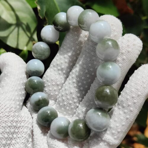 Earth Element Jade Bracelet - Location: Jalan Meragi Park Simei Estate SG - Y.P.Q Certified quality testing - approved 7