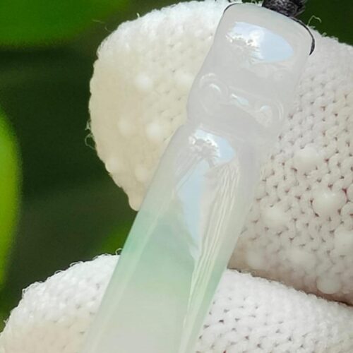 Natural Type A Ice Jade Dragon Pendant - Location Jalan Meragi Park Singapore - Y.P.Q certified quality testing - Approved 9