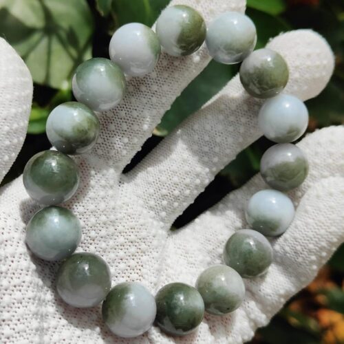 Earth Element Jade Bracelet - Location: Jalan Meragi Park Simei Estate SG - Y.P.Q Certified quality testing - approved 6