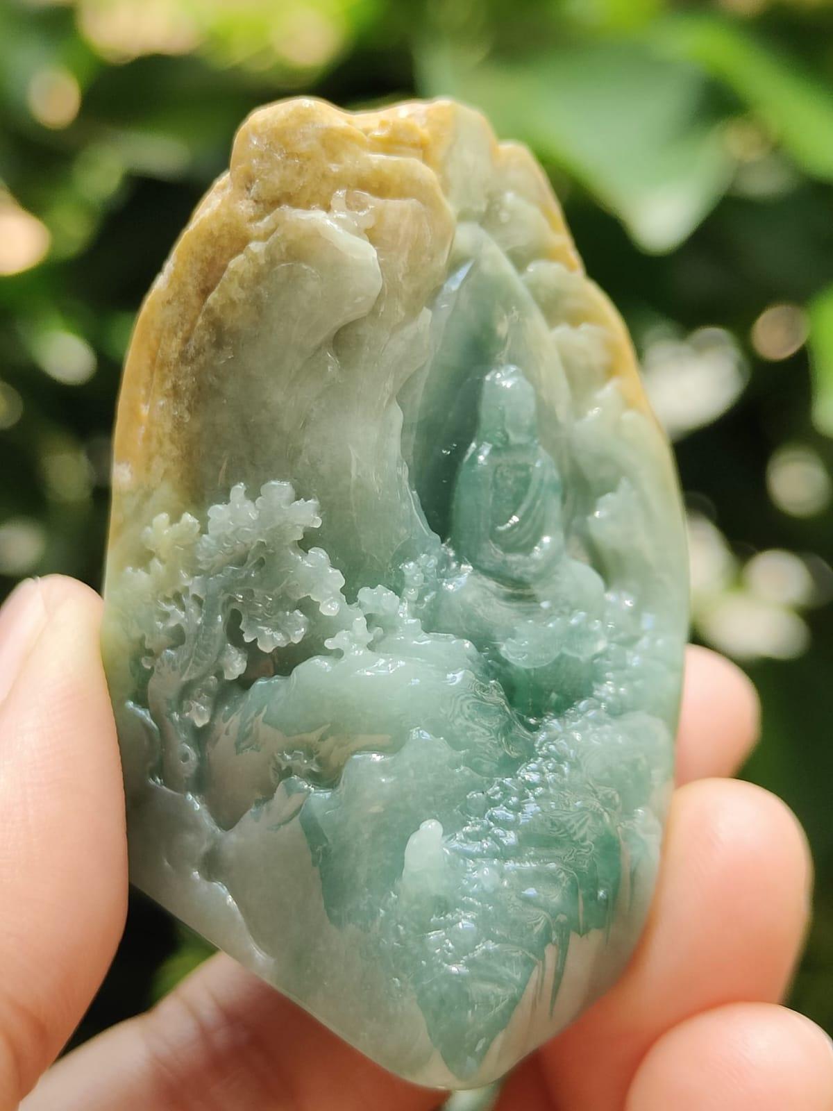 Natural Type A Jadeite Zen Display