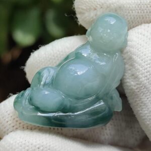 Natural Type A Jadeite Buddha - Location: Jalan Meragi Road Singapore Y.P.Q Certified Testing - Approved 2