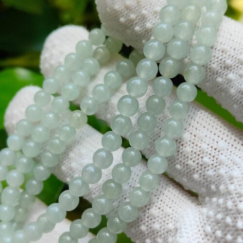 Natural Type A Jadeite Bead Chain - Location: Jalan Meragi Road Singapore Y.P.Q Certified Testing - Approved 4
