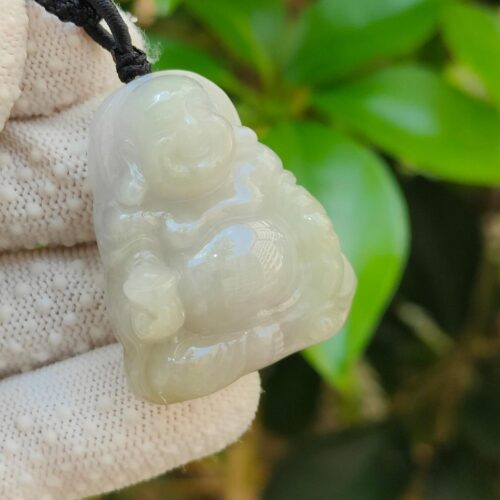 Laughing Buddha Natural Type A Jadeite - Location: Jalan Meragi Road SG - Y.P.Q Certified Testing - Approved 2