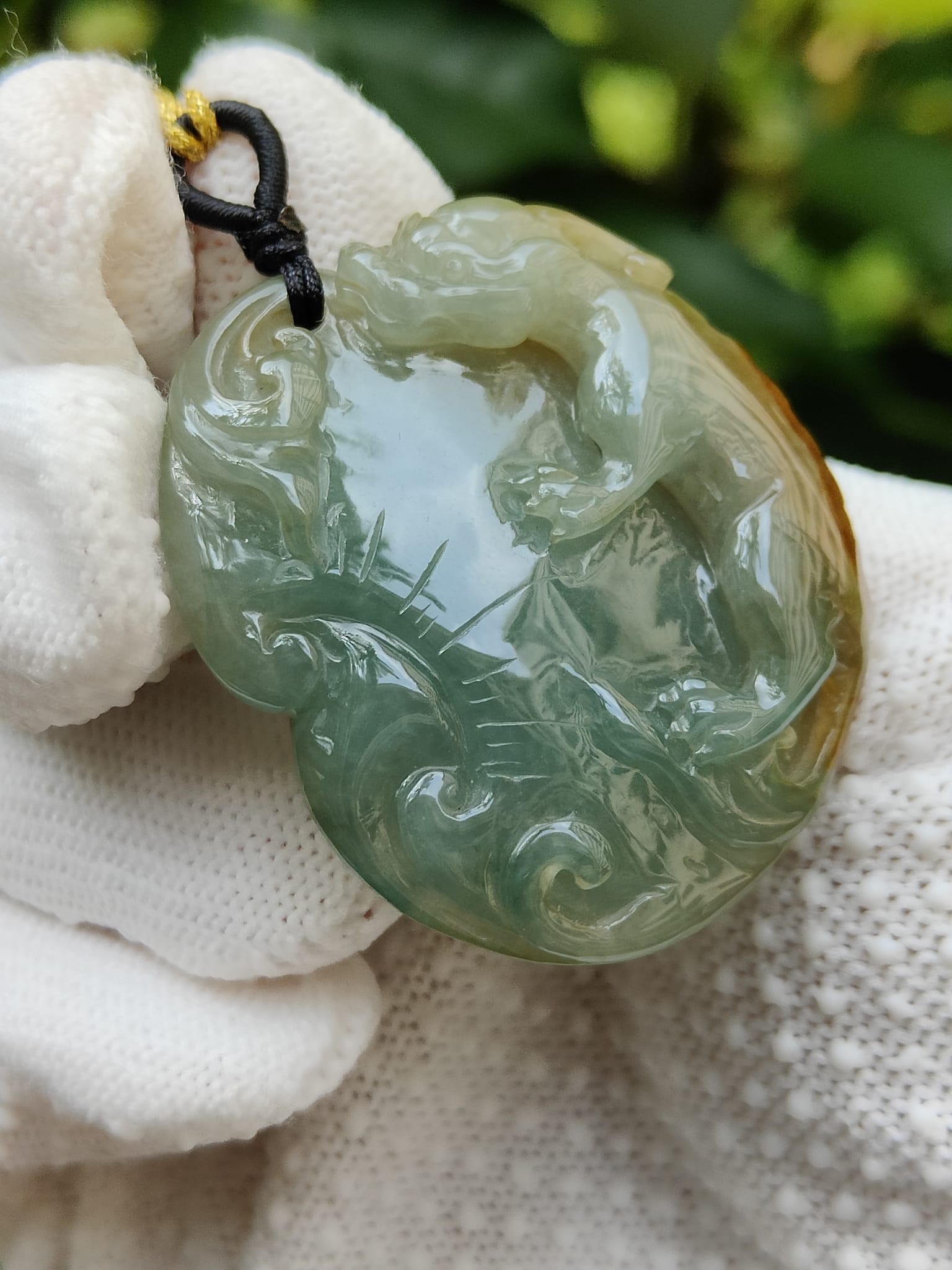 Type A Jadeite Pixiu Pendant