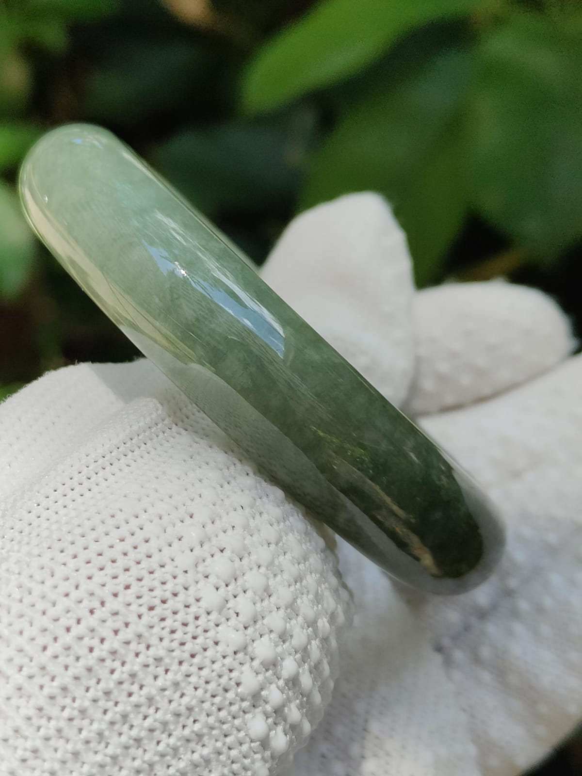 Natural Type A Jadeite Jade Peace Bangle