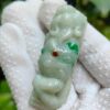 Natural Type A Jadeite Toad Pendant - Location: Jalan Meragi Road - Singapore Y.P.Q Certified Testing - Approved 2