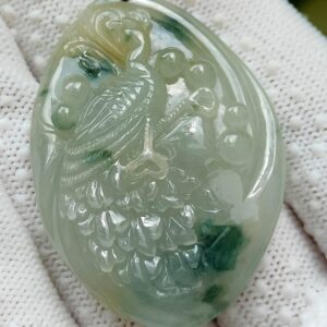 Jade Peacock Can Huat Pendant - Location: Jalan Meragi Road - Singapore Y.P.Q Certified Quality Testing - Approved 7