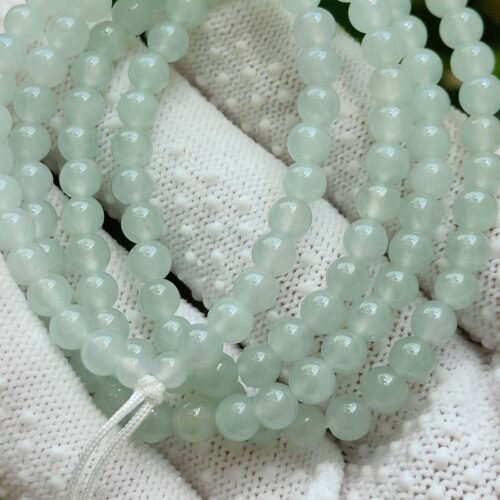 Natural Type A Jadeite Bead Chain - Location: Jalan Meragi Road Singapore Y.P.Q Certified Testing - Approved 2