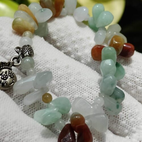 Natural Jadeite Multicolor Bead Bracelet - Location: Jalan Meragi Road Singapore Y.P.Q Certified Quality Testing - Approved 10