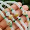 Type A Jadeite Abacus Jade Necklace - Location: Jalan Meragi Road Singapore, Y.P.Q. Certified testing - approved 2