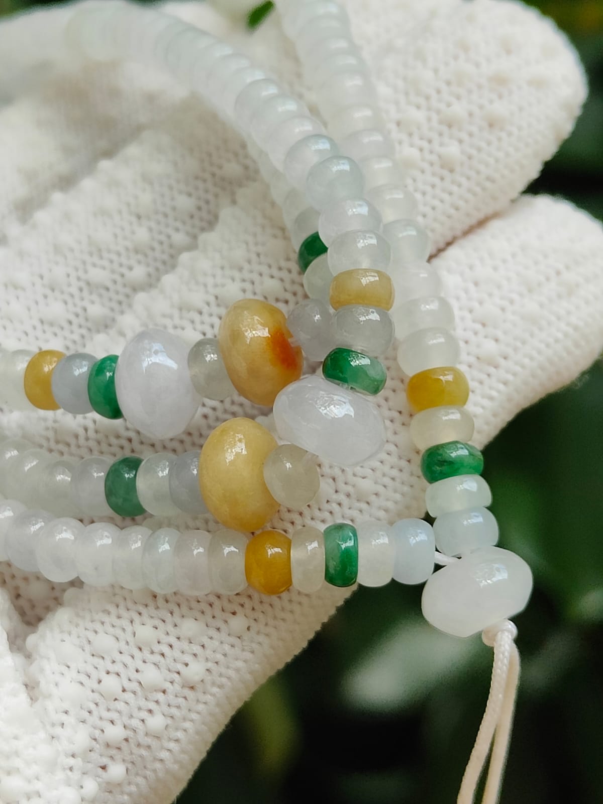Type A Jadeite Abacus Necklace