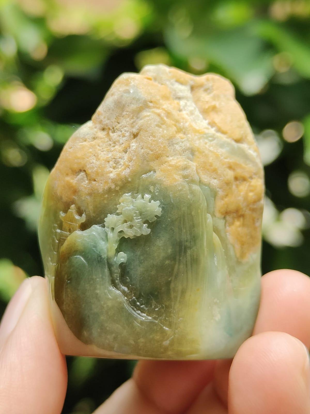 Natural Type A Jadeite Zen Display