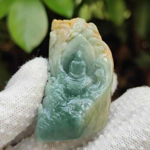Natural Type A Jadeite Jade Shop Zen Display - Location: Jalan Meragi Road Singapore - Y.P.Q certified quality testing - approved 7