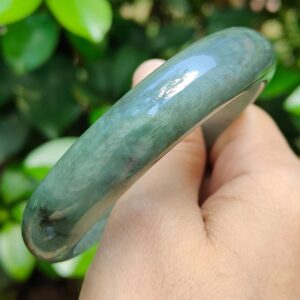 Jadeite Jade Peace Bangle - location: Jalan Meragi Road Singapore Y.P.Q certified testing - approved 3