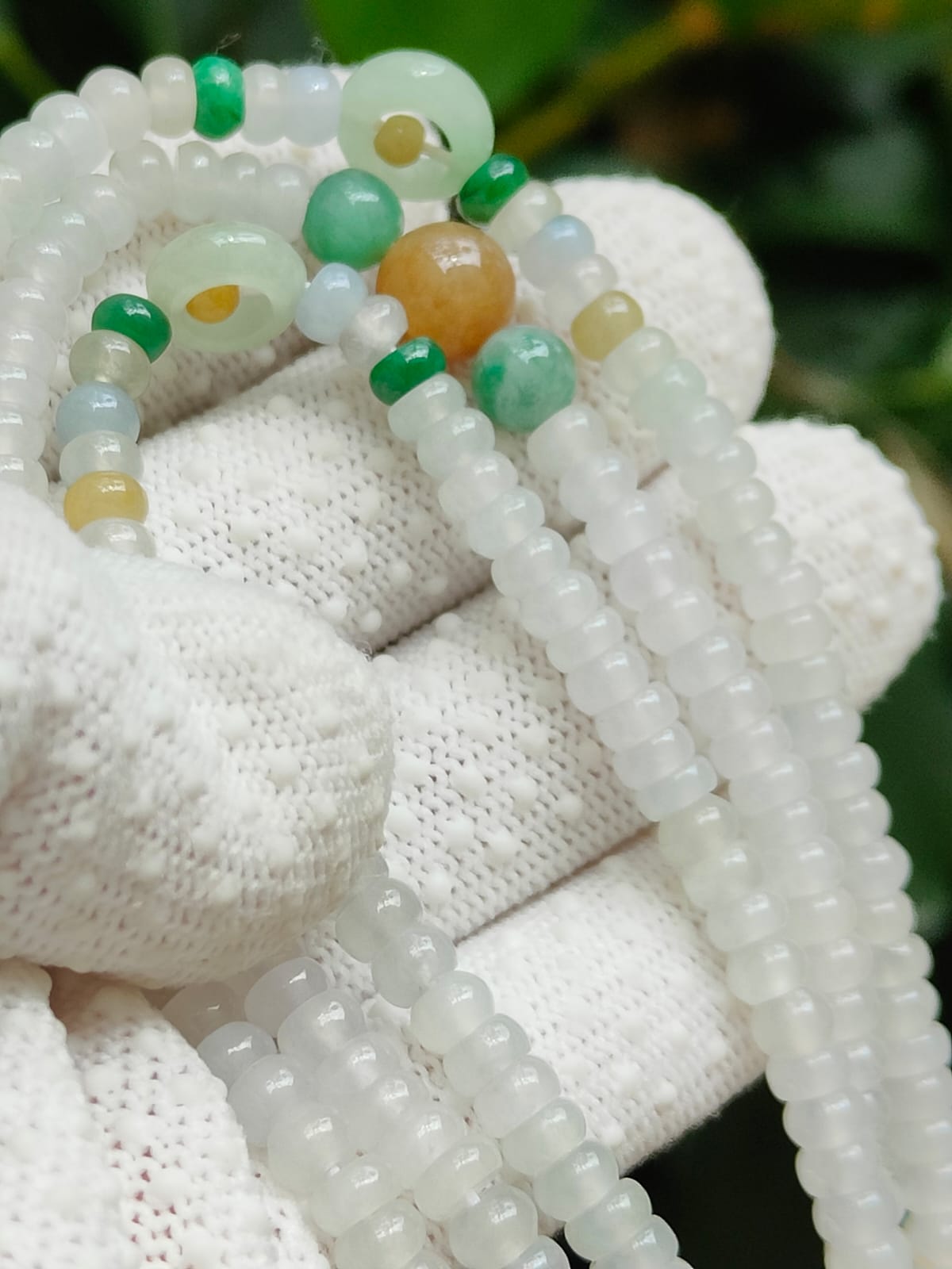 Type A Jadeite Abacus Necklace