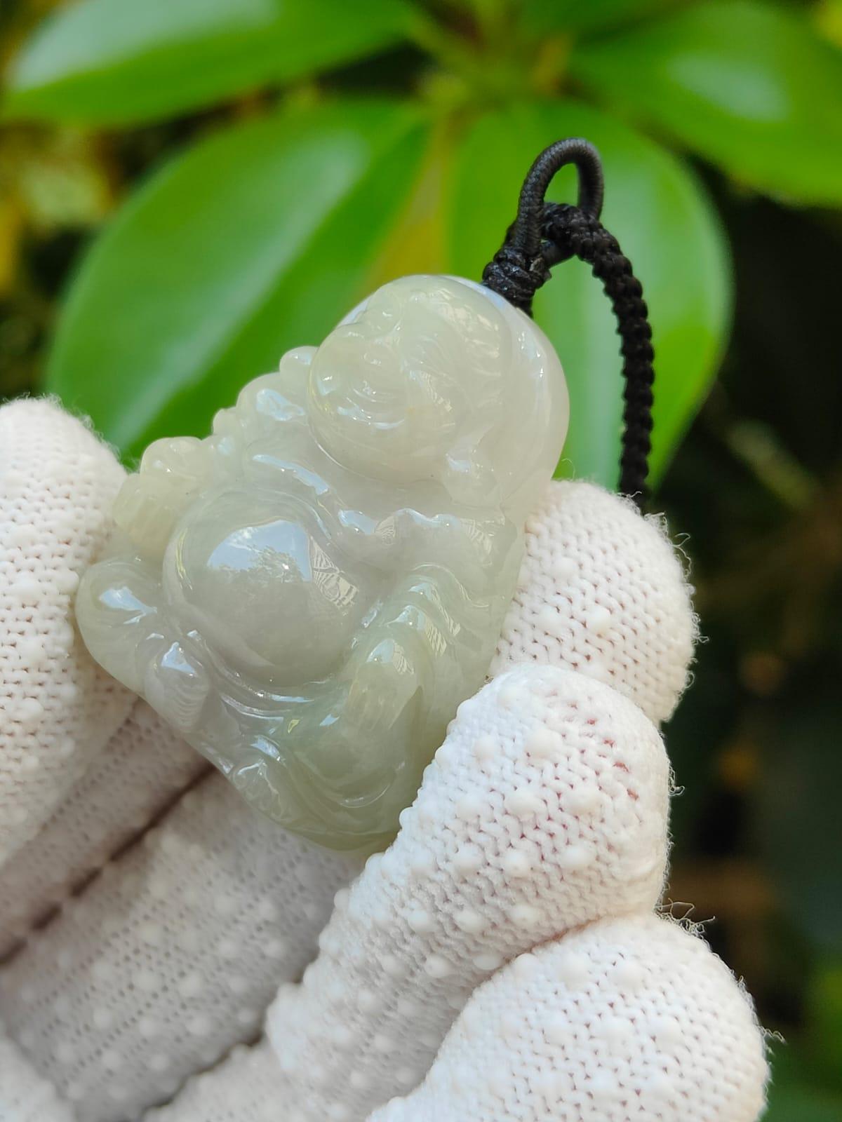Laughing Buddha Natural Type A Jadeite