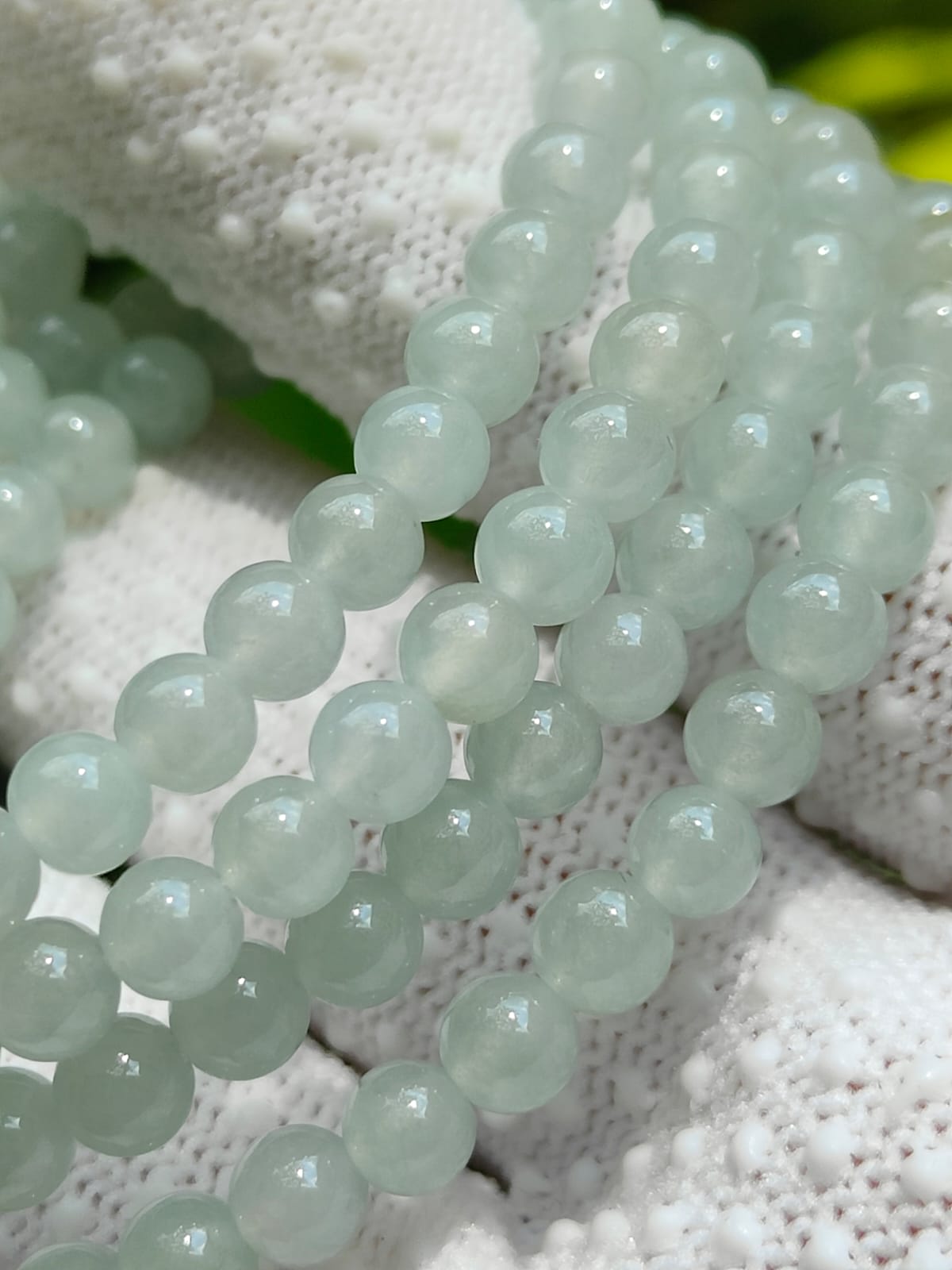 Natural Type A Jadeite Bead Chain