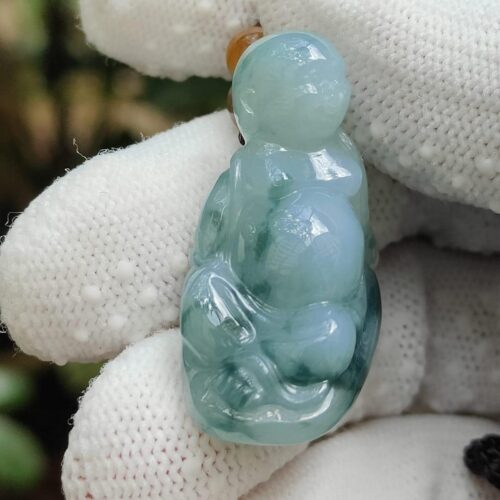 Natural Type A Jadeite Buddha - Location: Jalan Meragi Road Singapore Y.P.Q Certified Testing - Approved 5