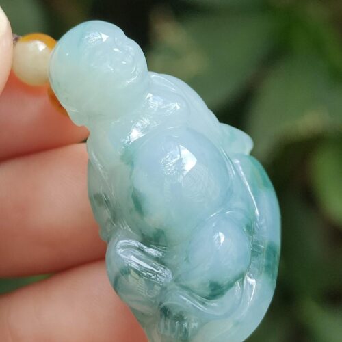 Natural Type A Jadeite Buddha - Location: Jalan Meragi Road Singapore Y.P.Q Certified Testing - Approved 1