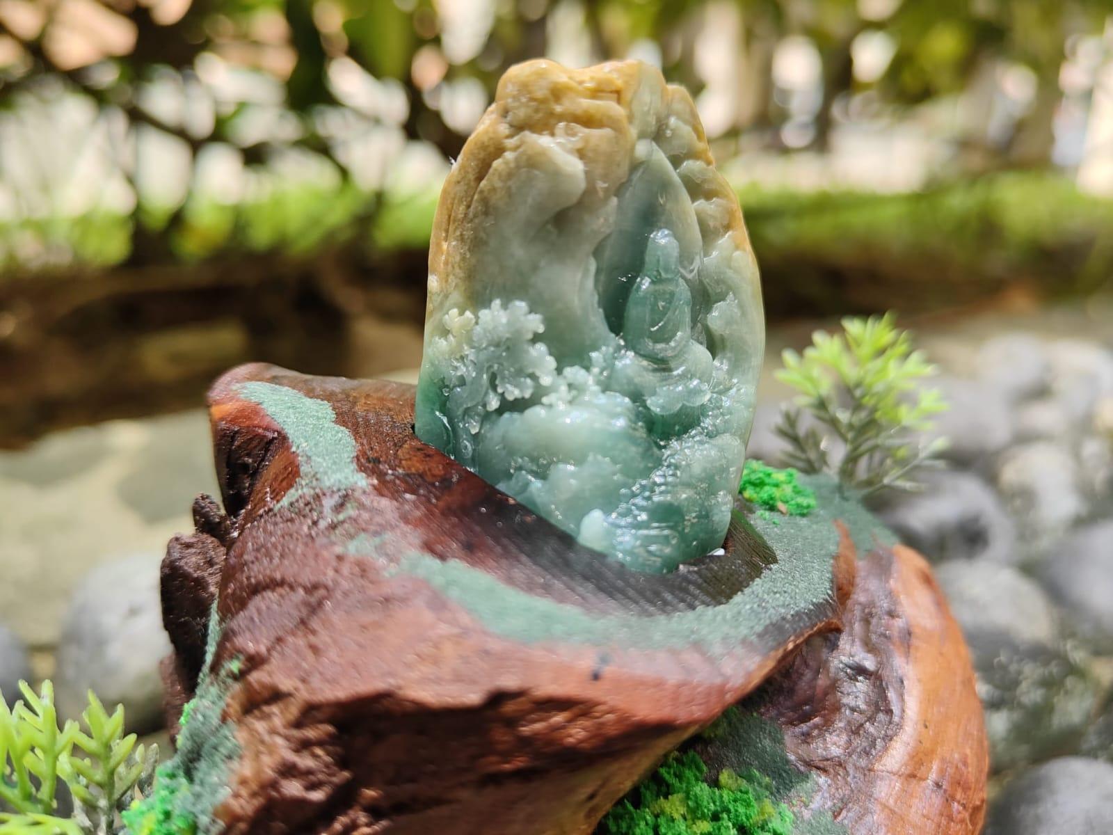 Natural Type A Jadeite Zen Display