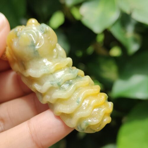 Type A Jadeite Jade Shop Awakening Lion Pendant - Jalan Meragi Road SG Y.P.Q certified quality testing - approved 9