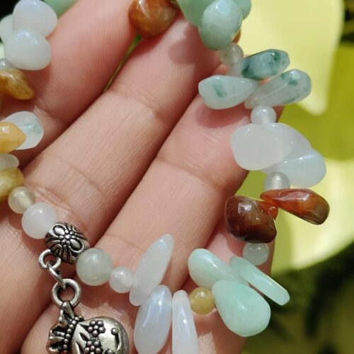 Natural Jadeite Multicolor Bead Bracelet - Location: Jalan Meragi Road Singapore Y.P.Q Certified Quality Testing - Approved 11