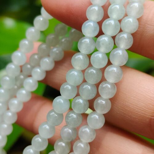 Natural Type A Jadeite Bead Chain - Location: Jalan Meragi Road Singapore Y.P.Q Certified Testing - Approved 7