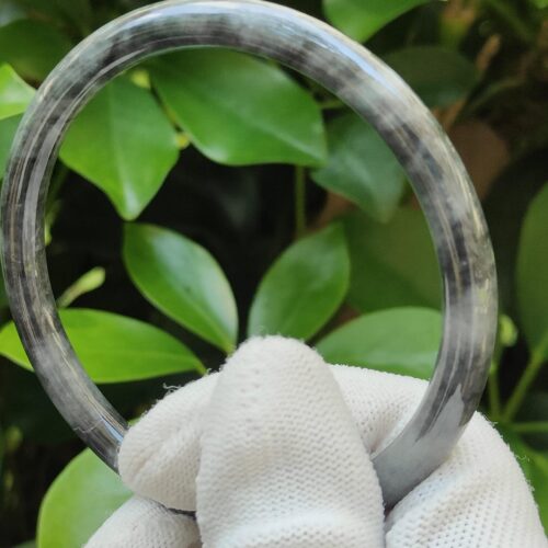 Black Wuji Jadeite Jade shop Bangle - Jalan Meragi Road Singapore Y.P.Q certified quality testing - approved 7