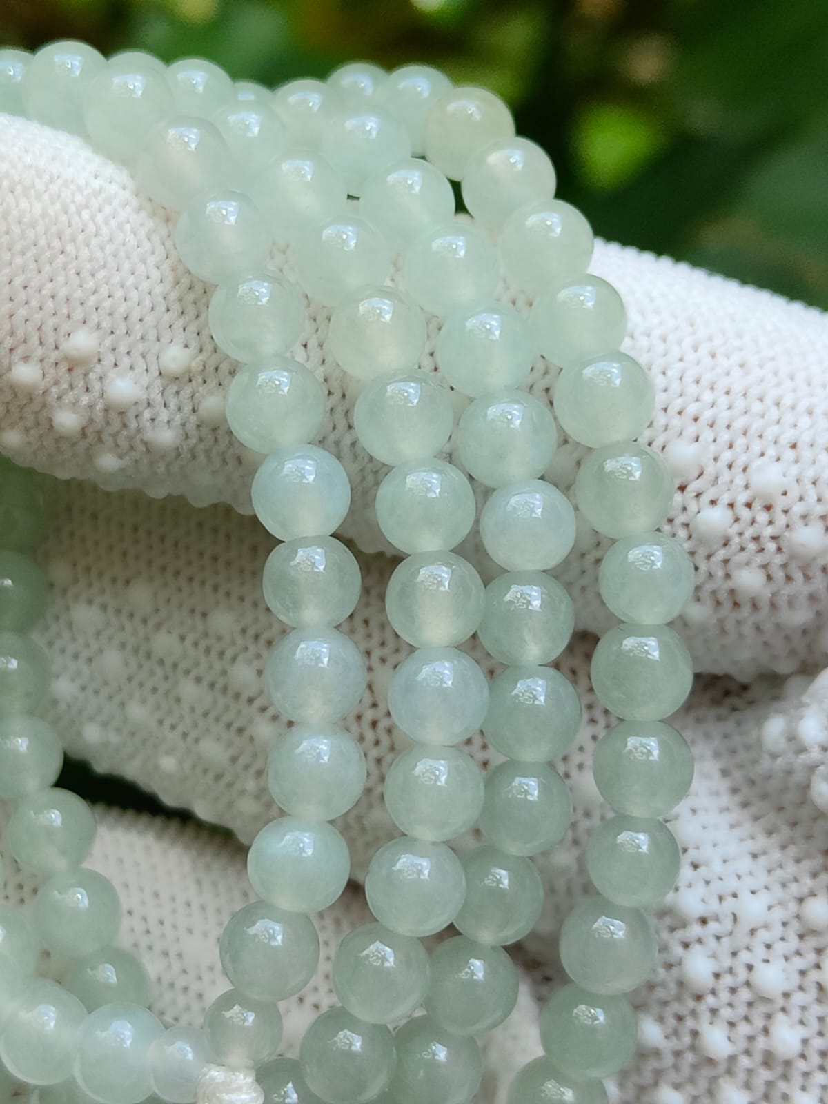 Natural Type A Jadeite Bead Chain